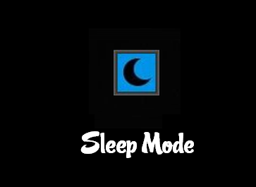 وظيفة النوم sleep mode