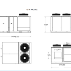 مكيف كرافت مركزي 30 طن - حار / بارد - وطني CRAFFT-300EWN1C-2ASB/H