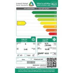 مكيف سبليت هام الذهبي 18100 واي فاي - حار/بارد