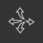 تدفق الهواء في اربعة اتجاهات​