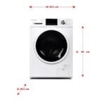 غسالة باناسونيك 12كيلو أمامية - تجفيف 8 كيلو - أبيض