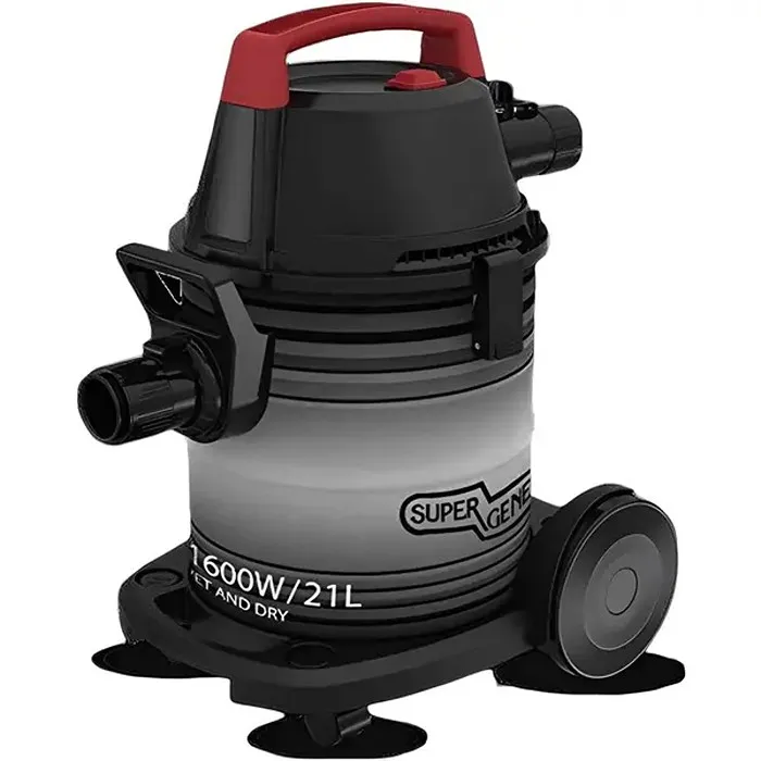 مكنسه كهربائيه سوبر جنرال 21 لتر 1600 وات رطب / جاف Ksgvc2001wd مكنسه كهربائيه