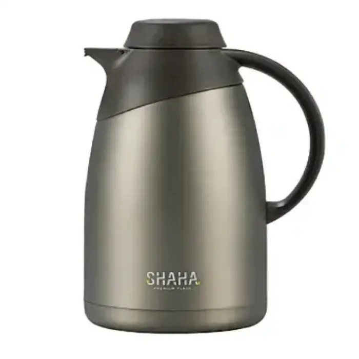 ترمس شاي شاها 1.4 لتر مع فلتر - رمادى 311115047 ترمس شاي