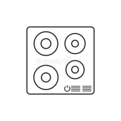 electronic hob icon vector illustration flat design 143509031