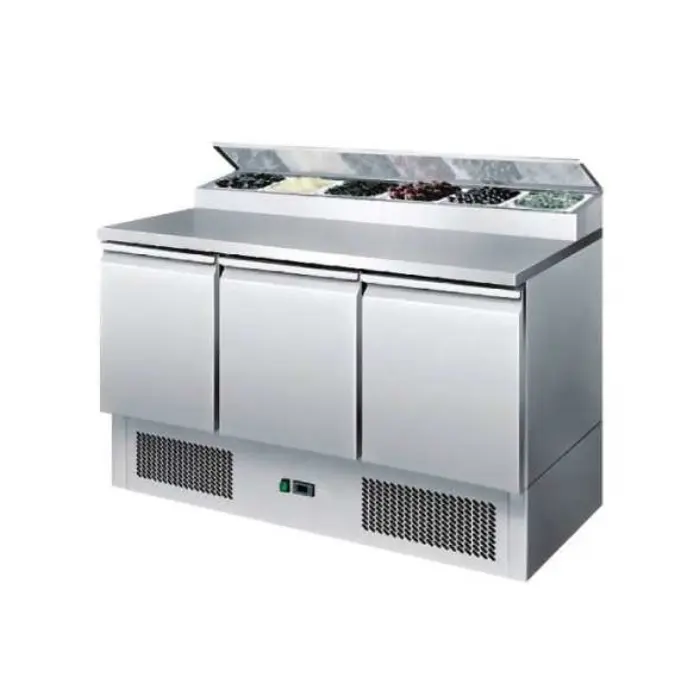 ثلاجة عرض بانكول 1.40 متر بيتزا - ستيل ESL3853 ثلاجة عرض