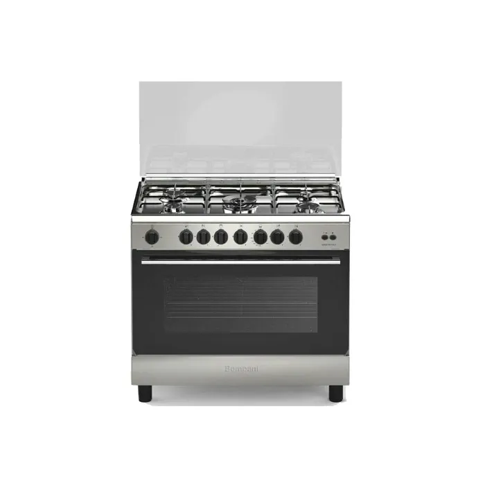 فرن بومباني غاز 5 شعلات - 60*90 - ستيل Essential90gg5tcix فرن بومباني