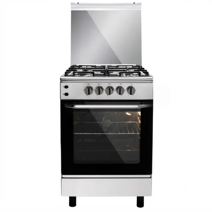 فرن هام غاز 55×55 سم - 4 شعلات - ستيل Hm55gf-20 فرن هام