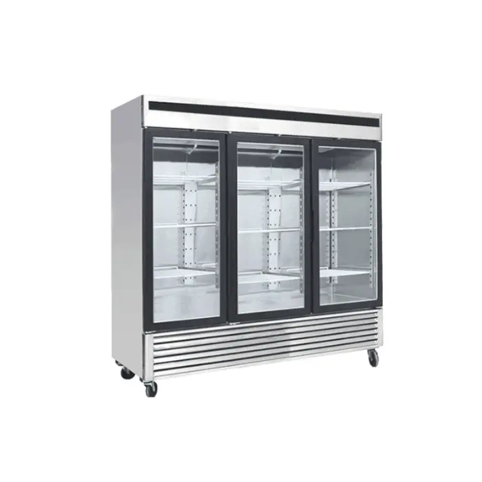 فريزر عامودي بانكول 3 باب - ستيل MCF8704 فريزر عامودي