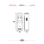 ⁦برادة ماء ستاند زيترست –  حار / بارد  - 550 وات – أبيض Wbf210la⁩ - الصورة ⁦3⁩