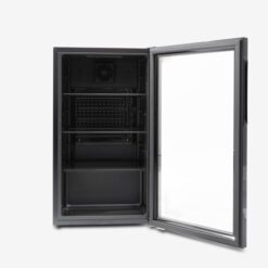 ثلاجة عرض 3 قدم باب زجاج يوجين - D_frost - أسود