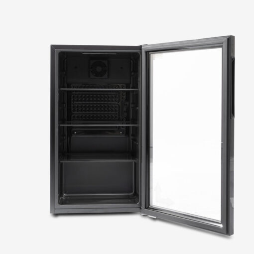 ثلاجة عرض 3 قدم باب زجاج يوجين - D_frost - أسود