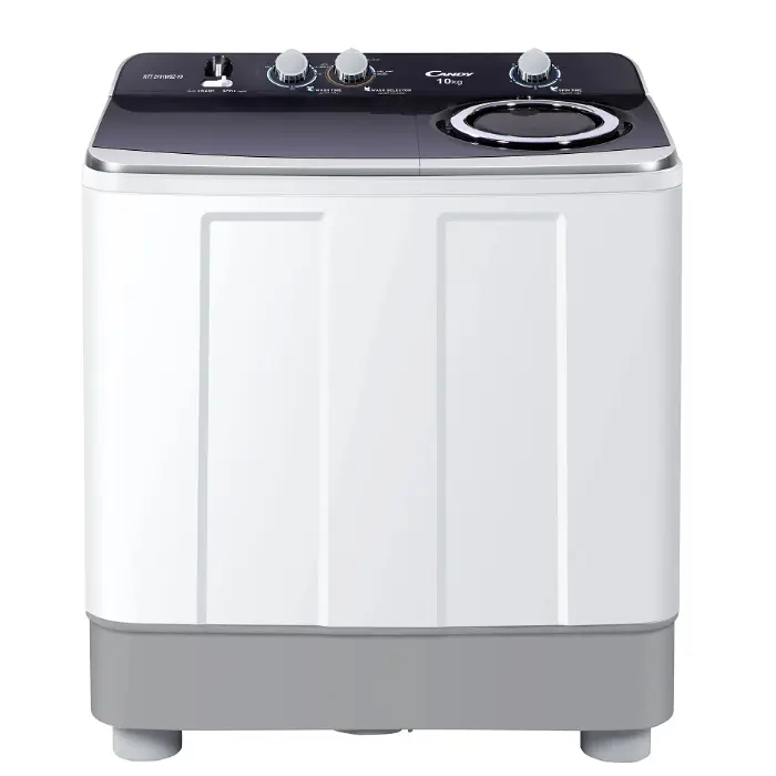 غسالة حوضين 10 كيلو كاندي - أبيض/ رمادي RTT 2101WSZ-19 غسالة حوضين
