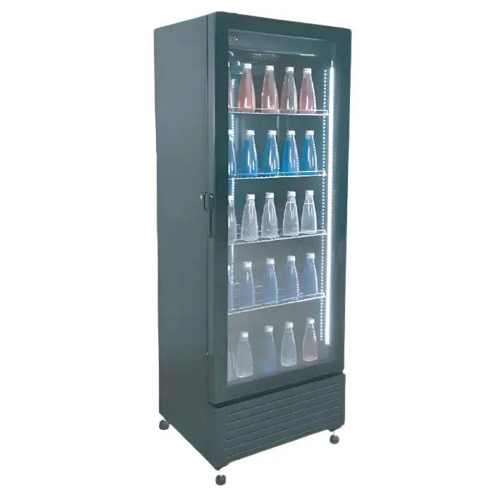 ثلاجة عرض بانكول 1 باب زجاج موديل145 - أسود LSC145 ثلاجة عرض