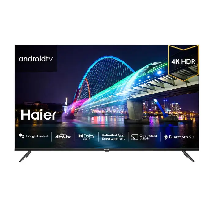 شاشة سمارت هاير 55 بوصة 4K HDR - اندرويد 11 - اسود H55K800UG شاشة سمارت