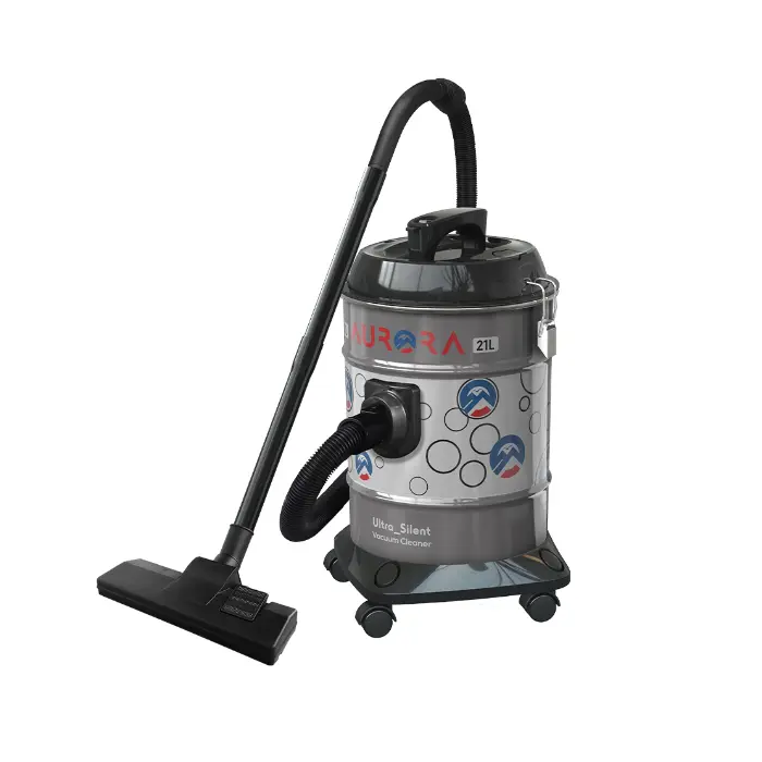 مكنسة كهربائية برميل أرورا 21 لتر - 2000 وات - رمادي Ar-21vsy مكنسة كهربائية برميل