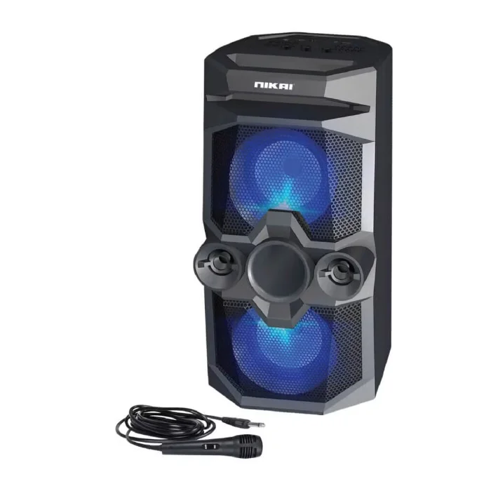 مكبر صوت مع مايك نيكاي بلوتوث 30 وات - أسود NBTS100 مكبر صوت