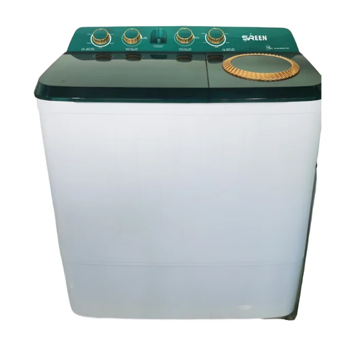 غسالة حوضين 10 كيلو سرين - أبيض SRWM-10TT غسالة حوضين 10 كيلو