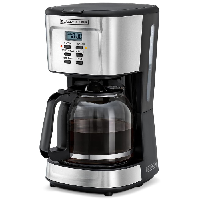 ماكينة قهوة بلاك اند ديكر 1.5لتر 900 وات - أسود/فضي DCM85-B5 ماكينة قهوة
