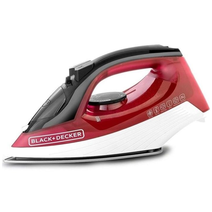 مكواة بلاك اند ديكر بخار 1600 وات 300 مل - أحمر X1550-B5 مكواة بلاك اند ديكر