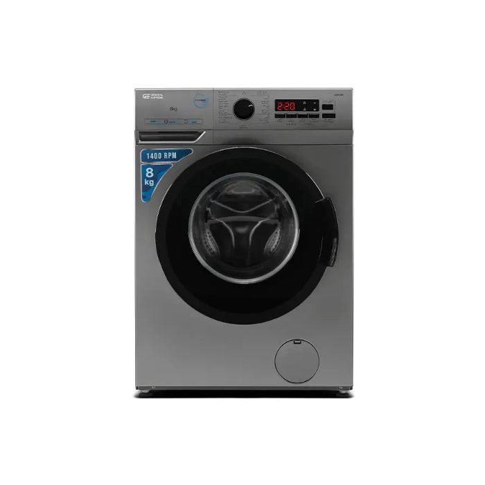 غسالة اتوماتيك امامي جنرال سوبريم 8 كيلو - فضي GSFLN80 غسالة اتوماتيك امامي