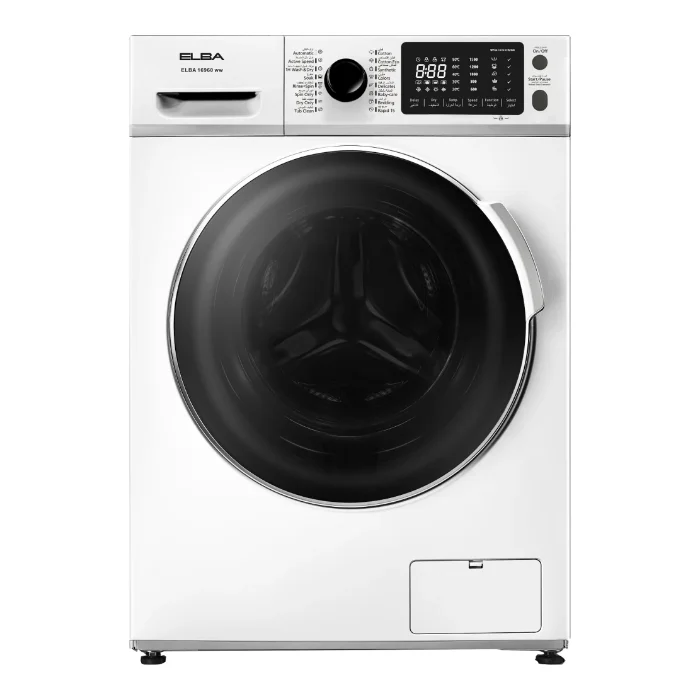 غسالة البا 10 كيلو 16 برنامج تعبئة أماميه - أبيض ELBA16960WW غسالة البا