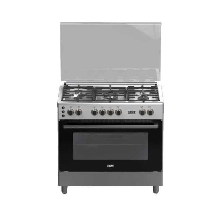 فرن غاز تركي 5 عيون اكسبير 60*90 سم - ستيل XP970GGCI فرن غاز تركي