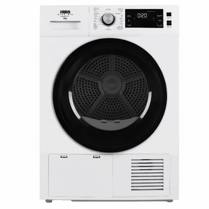مجفف ملابس هام تعبئة أمامية 8 كيلو - أبيض HDR80W-24N مجفف ملابس