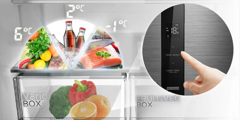 ثلاجة بابين