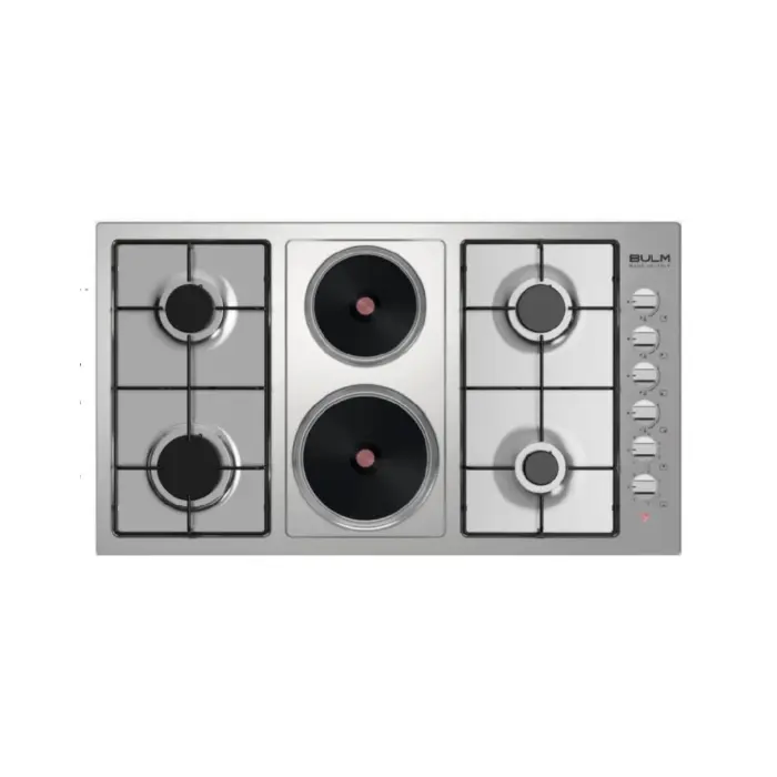 سطح بلت ان بولم غاز و كهرباء 90 سم – 6 شعلات – ستيل B90-420X سطح بلت ان