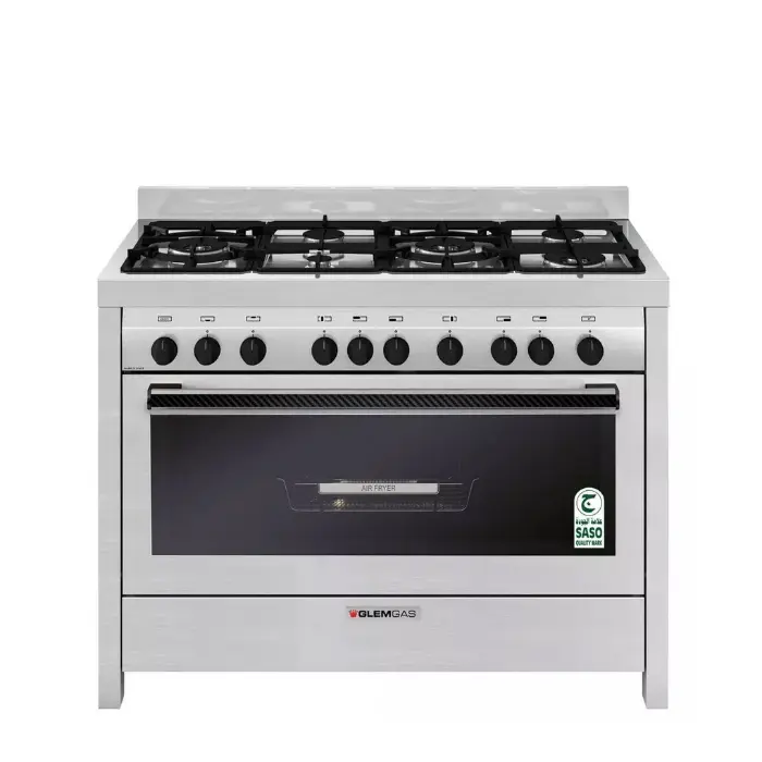 فرن الغاز جليم غاز 60*120 سم 6 عيون - أمان تام - ايطالي MGW626RRAF فرن الغاز