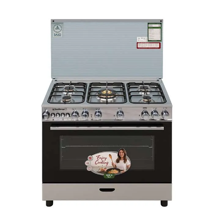 فرن تكنو جاز غاز 6090 سم 5 عيون - ستيل Tcn4730 فرن تكنو جاز