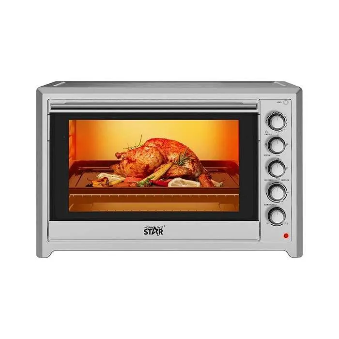 الفرن الكهربائي ويننج ستار بشواية - 100 لتر – فضي ST-9795 الفرن الكهربائي