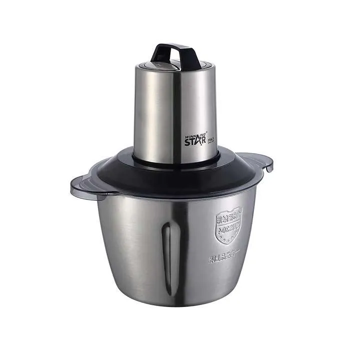 قطاعة خضار كهربائية ويننج ستار 3لتر - 300واط - اسود فضي ST-5507 قطاعة خضار كهربائية