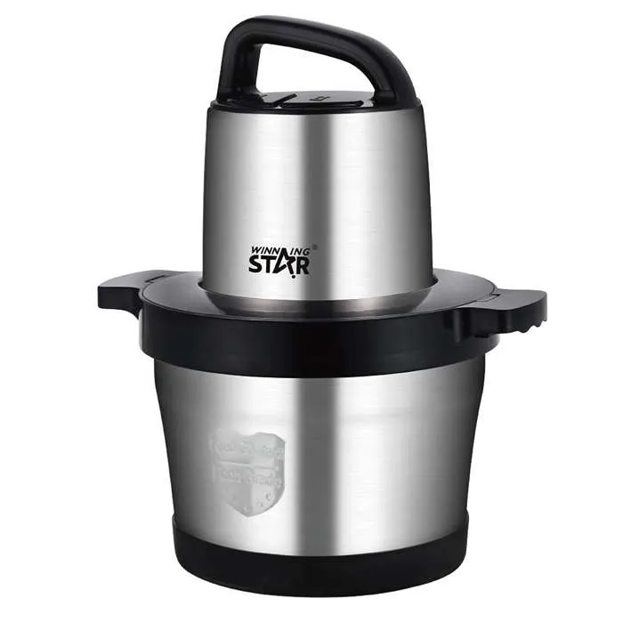 قطاعة خضروات ويننج ستار 6لتر - 1000واط - اسود فضي ST-5560 قطاعة خضروات