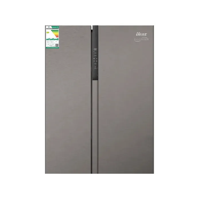ثلاجة ugine دولابي 19 قدم انفرنر - ستيل UGRSBSH531INV ثلاجة ugine