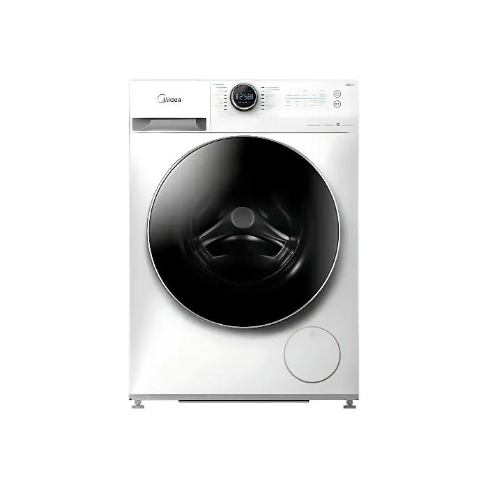 غسالة ميديا 8 كجم مجفف ملابس 6 كجم تحميل أمامي - ابيض MF200D80W/1W-SA غسالة ميديا
