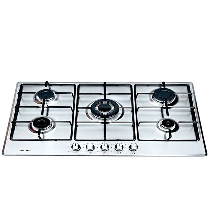 built in بوتاجاز GVC PRO سطح غاز 5 عيون 90 سم - ستيل GVCSI-9060-1 built in بوتاجاز